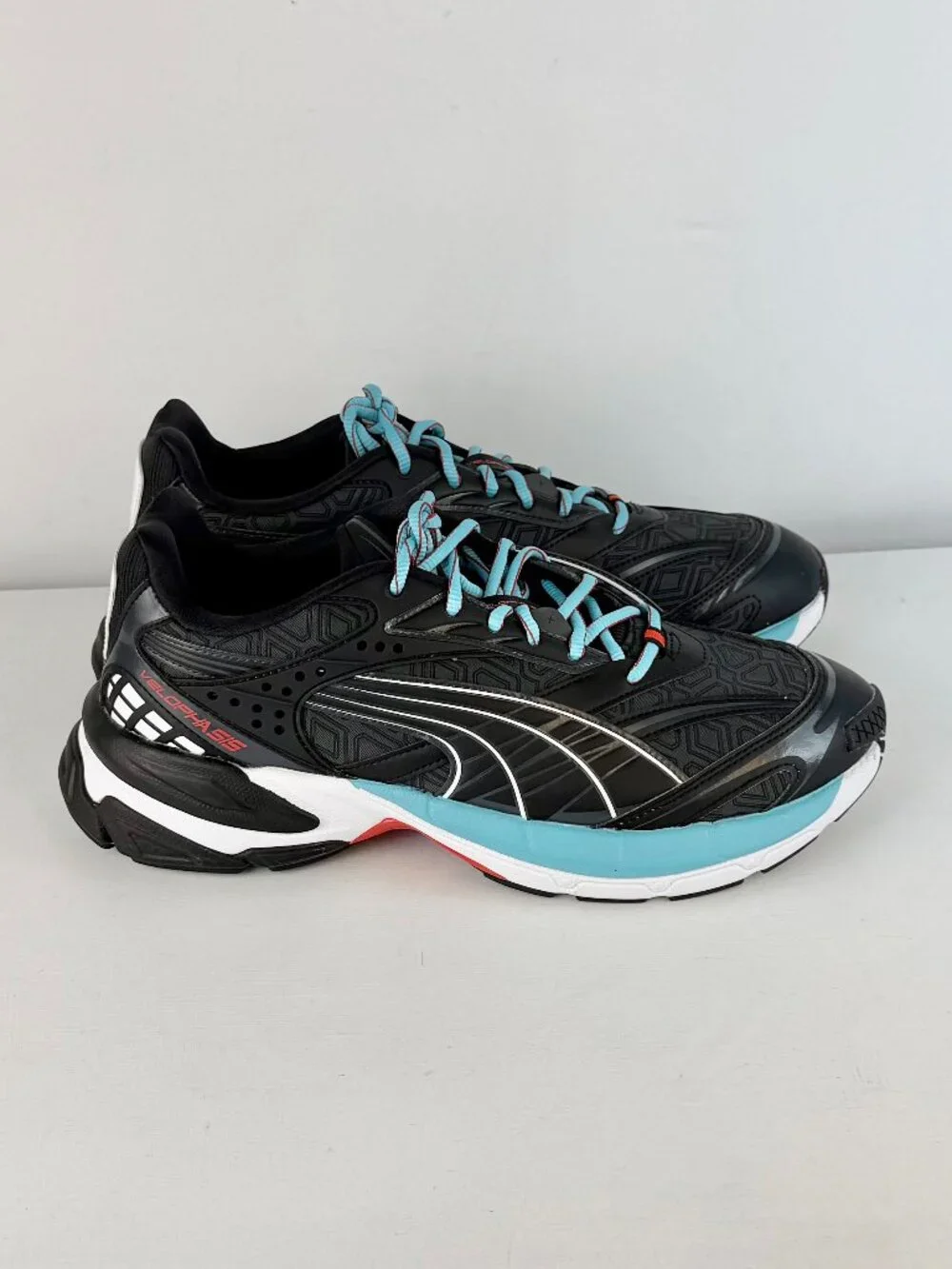 Men's 10.5 - Puma Luxe Sport Velophasis Shoes Black  - 390537-01